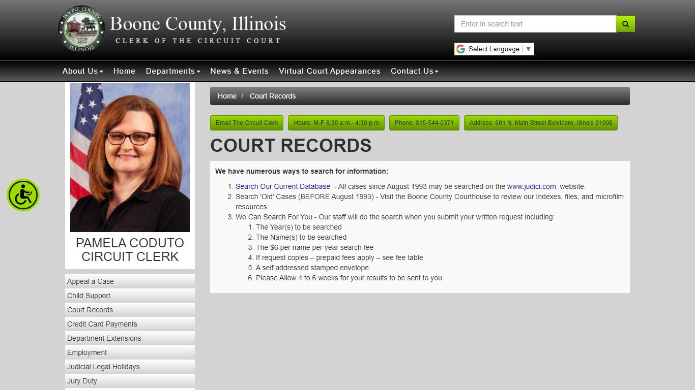 Boone County Circuit Clerk - Court Records