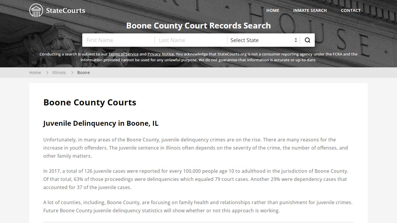 Boone County, IL Courts - Records & Cases - StateCourts
