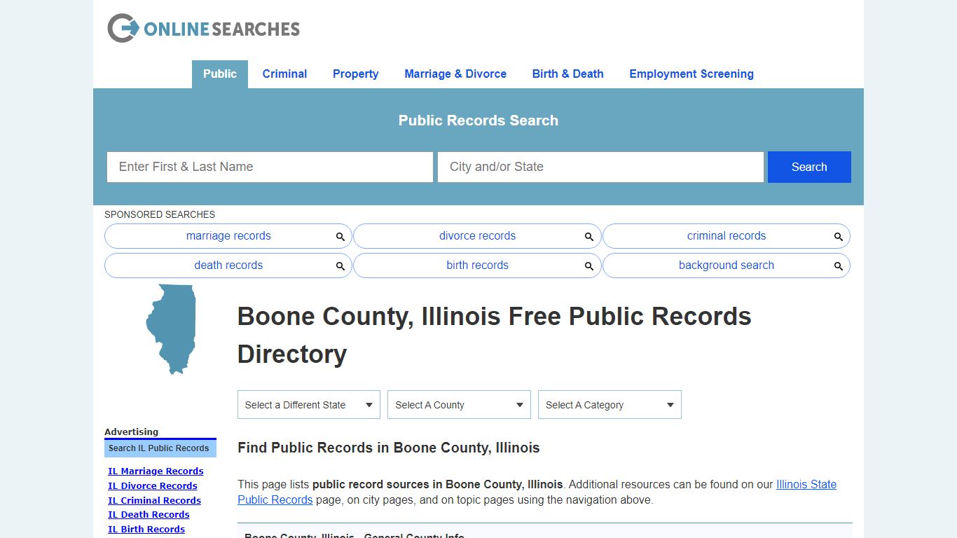 Boone County, Illinois Public Records Directory